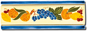 Carrelage - Décoration - Délices de fruits- Motif - Design - Faïence de Provence à Salernes