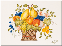 Carrelage - Décoration - Panier Gourmand - Fresque - Tableau - Faïence de Provence à Salernes