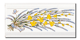 Carrelage - Décoration - Frise 11x22 Genêt Lavande- Fresque - Tableau - Faïence de Provence à Salernes