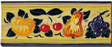 Carrelage - Décoration - Frise 11 x 26 Fruits Antique- Motif - Design - Faïence de Provence à Salernes