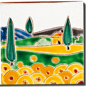 Carrelage - Décoration -Naïfs- Motif - Design - Faïence de Provence à Salernes