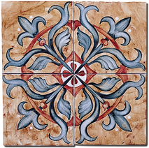 Carrelage - Décoration - Les médiévales- Fresque - Tableau - Faïence de Provence à Salernes