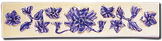 Carrelage - Décoration - Décor 5x22 Printania- Motif - Design - Faïence de Provence à Salernes