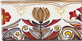 Carrelage - Décoration - Frise 11 x 22 Douce France - Motif - Design - Faïence de Provence à Salernes