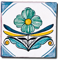 Carrelage - Décoration - Décor 11 x 11 Douce France D- Design - Faïence de Provence à Salernes