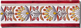 Carrelage - Décoration - Frise 7.5 x 22 Papyrus - Motif - Design - Faïence de Provence à Salernes