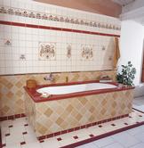 Carrelage Pavé 23 x 23 Emaillé - Salle de Bains - Faïence de Provence à Salernes
