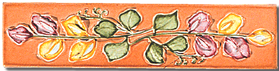 Carrelage - Décoration - Frise 5 x 22 Florale - Motif - Design - Faïence de Provence à Salernes